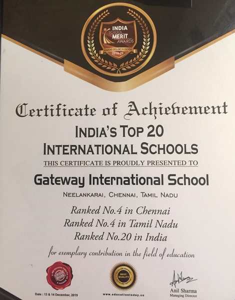 GISN-India School Merit Award